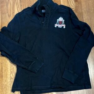 Polo by Ralph Lauren Black Pullover with Embroidered Crest